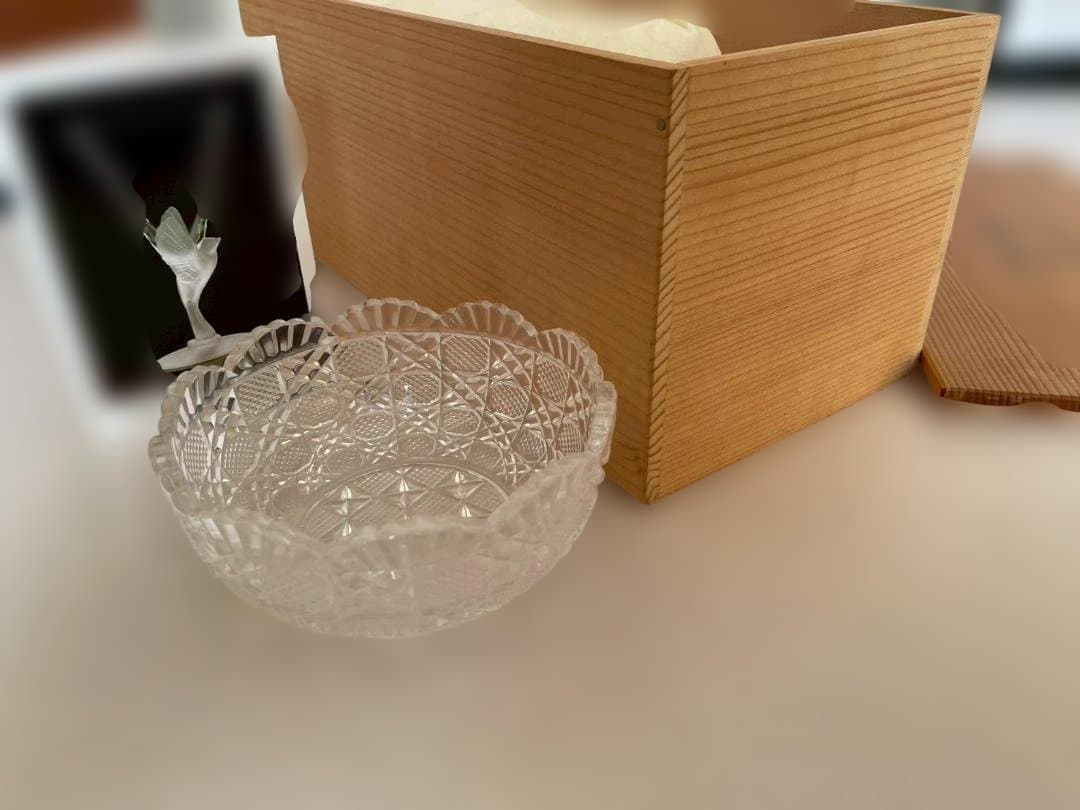 東洋佐々木硝子 クリスタルガラス5個セット 木箱付き