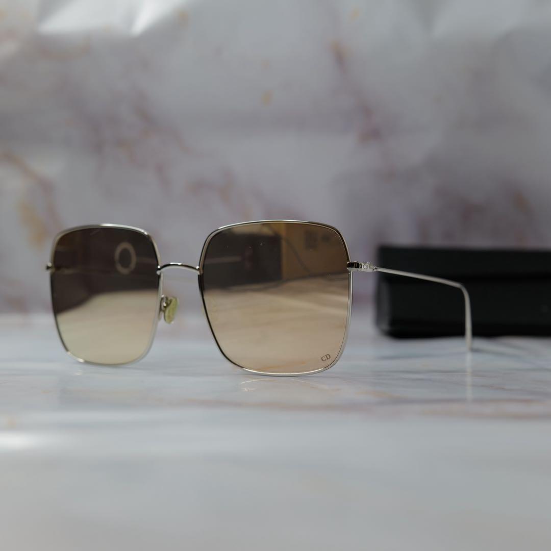 dior ディオール スクエア Y2K メタル モード サングラス ケース付き