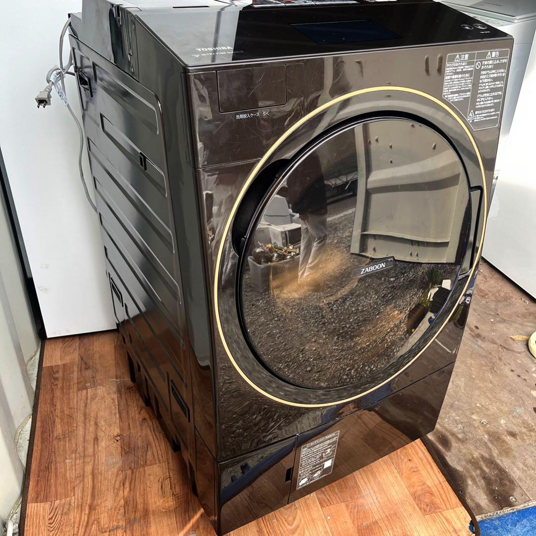 取付無料！東芝熱乾燥搭載！タッチパネル上位モデル高性能ブラウン洗濯機！冷蔵庫