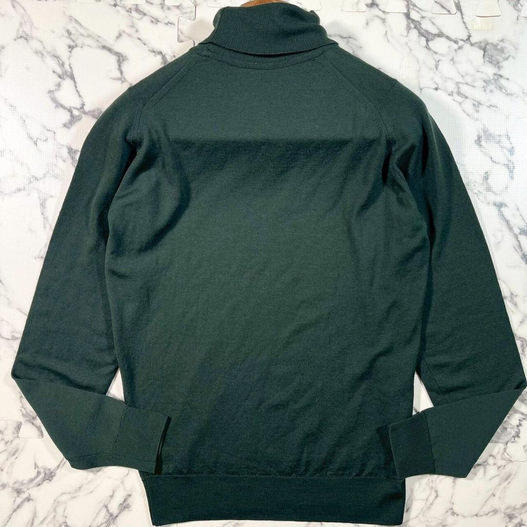 ✨美品✨ John Smedley メリノウール タートルネック 深緑 S