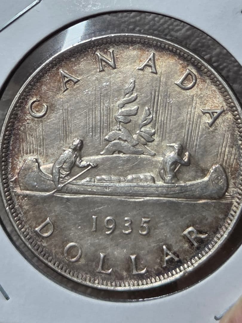 カナダ連邦　ジョージ5世　1 ドル銀貨　1935