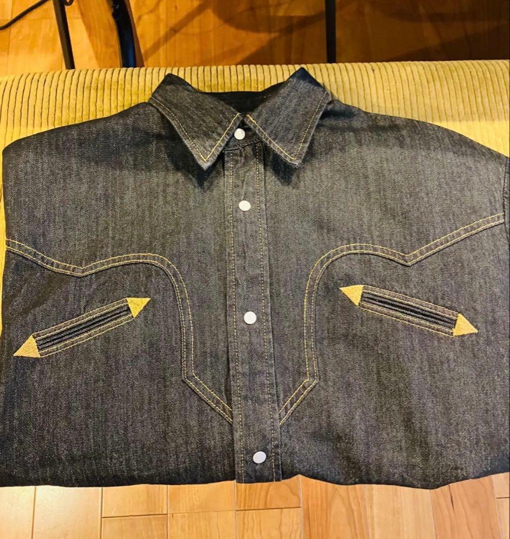 ソエルテ　オーバーサイズデニムウエスタンシャツ