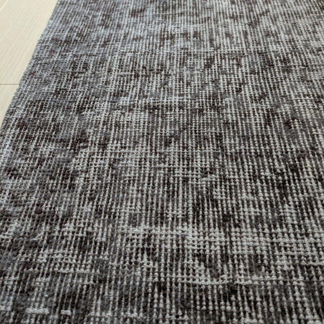 111×207 オーバーダイニュアンスグレー　トルコヴィンテージラグ