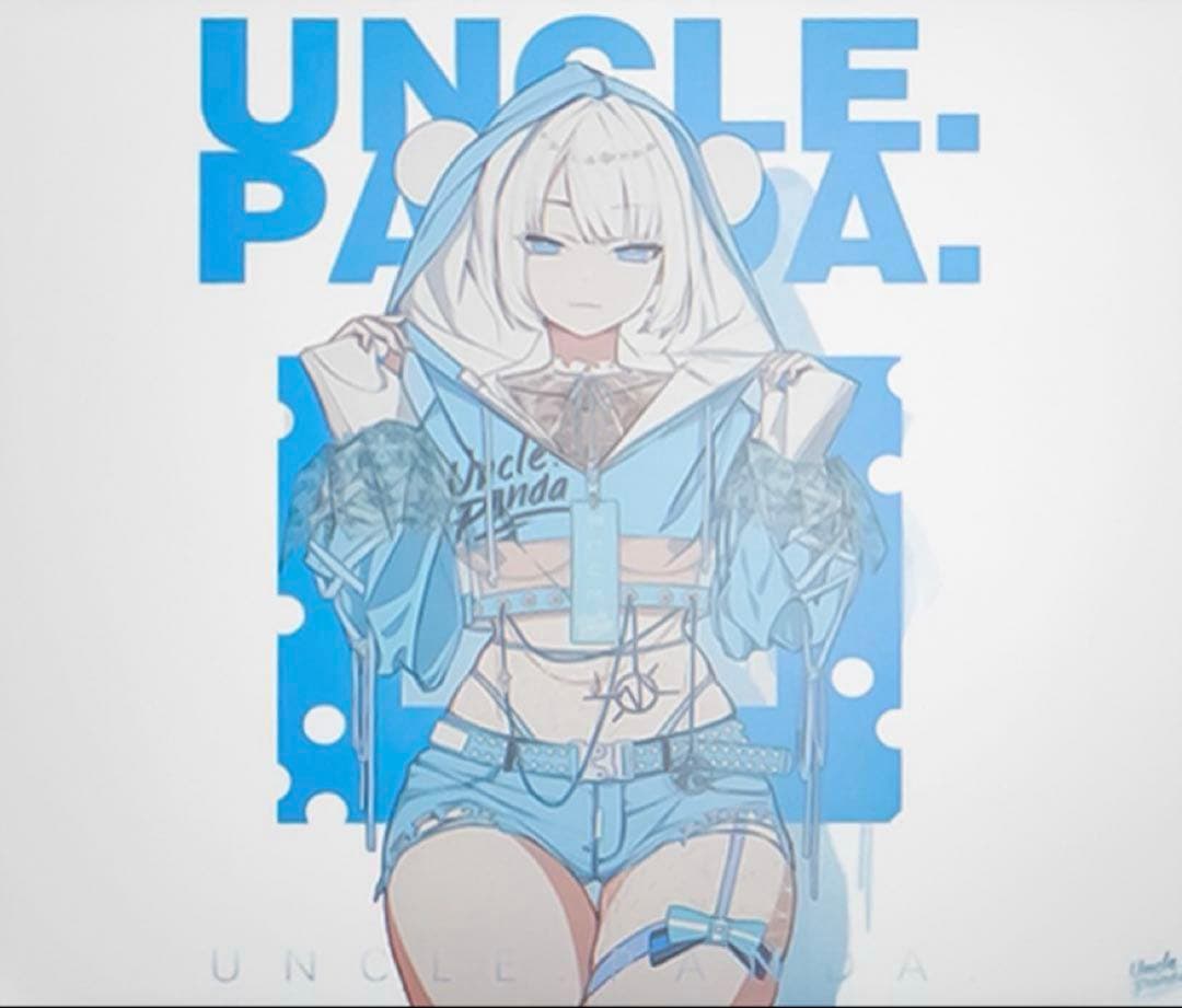 Uncle Panda BLUE-SP ガラスマウスパッド