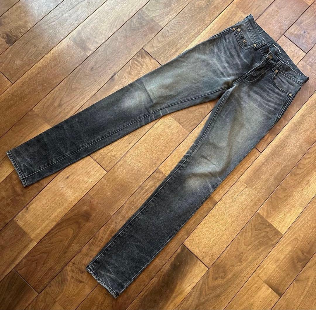 SAINT LAURENT PARIS 刺繍 26 フルレングス ブラック