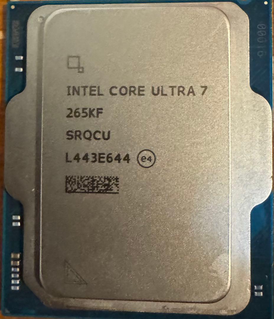 佐*崎様 Intel Core Ultra 7 265KF CPU 動作未確認