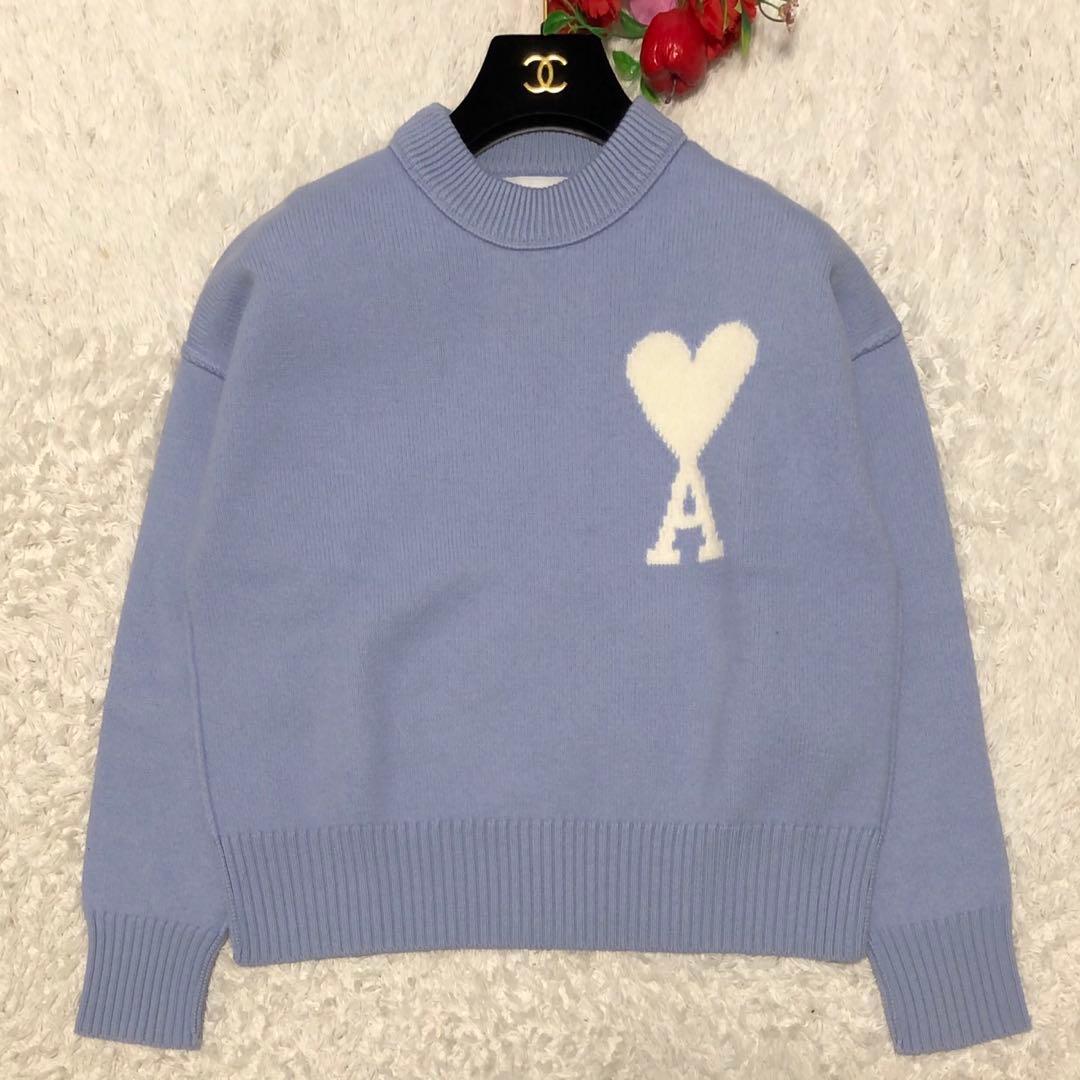 ［美品］2023SS アミパリス　クルーネック　セーター　ニット　XS