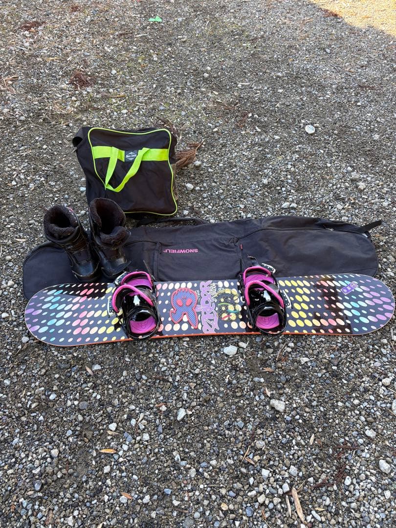 FLOWスノーボード 135 ビンディング、ブーツ付き引き取り大歓迎