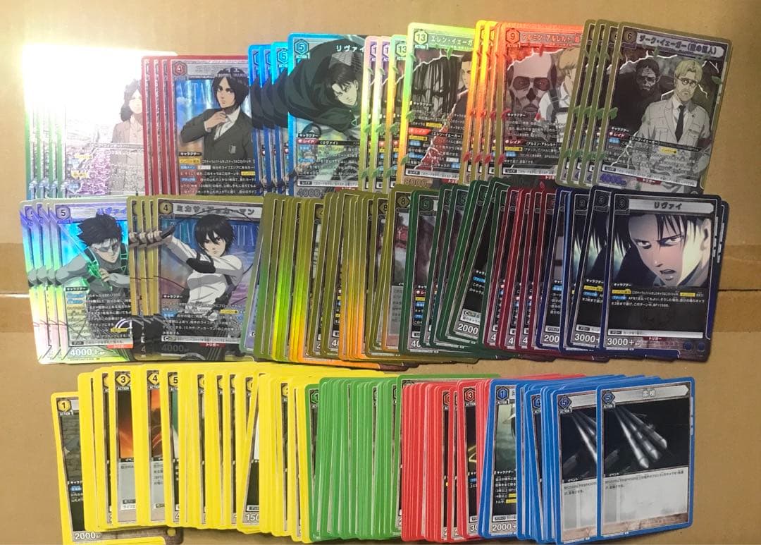 ユニオンアリーナ 進撃の巨人vol.2 各色 SR・R・U・C 各4枚セット