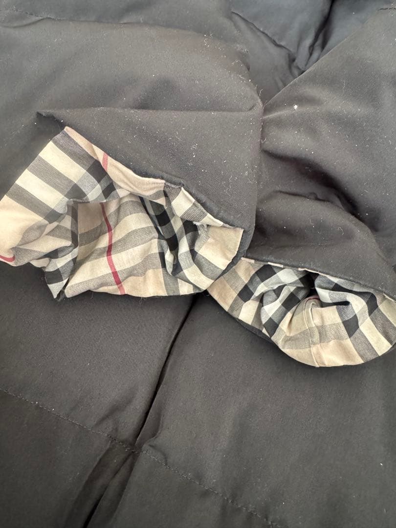 BURBERRY バーバリーロングダウンジャケット 150A ブラック　Sサイズ