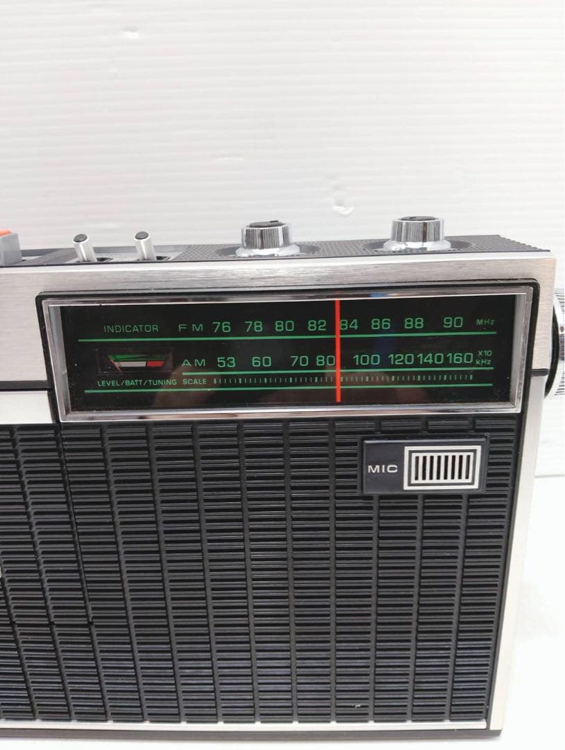 【昭和レトロ】ナショナル FM/AMラジオカセット MAC RQ-433元箱付き