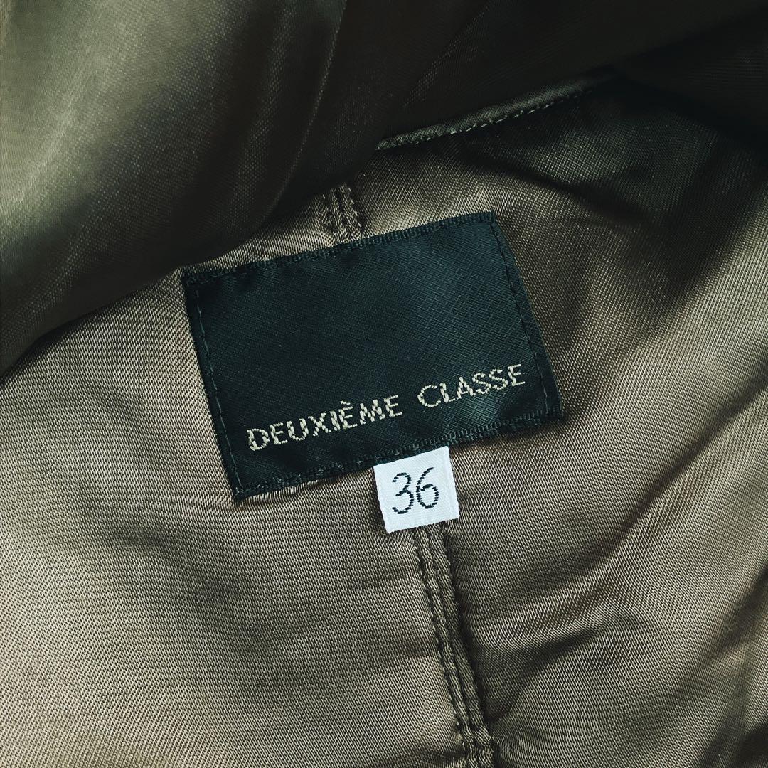 ドゥーズィエムクラス★フォックスファーライナー付き 中綿モッズコート 比翼ボタン