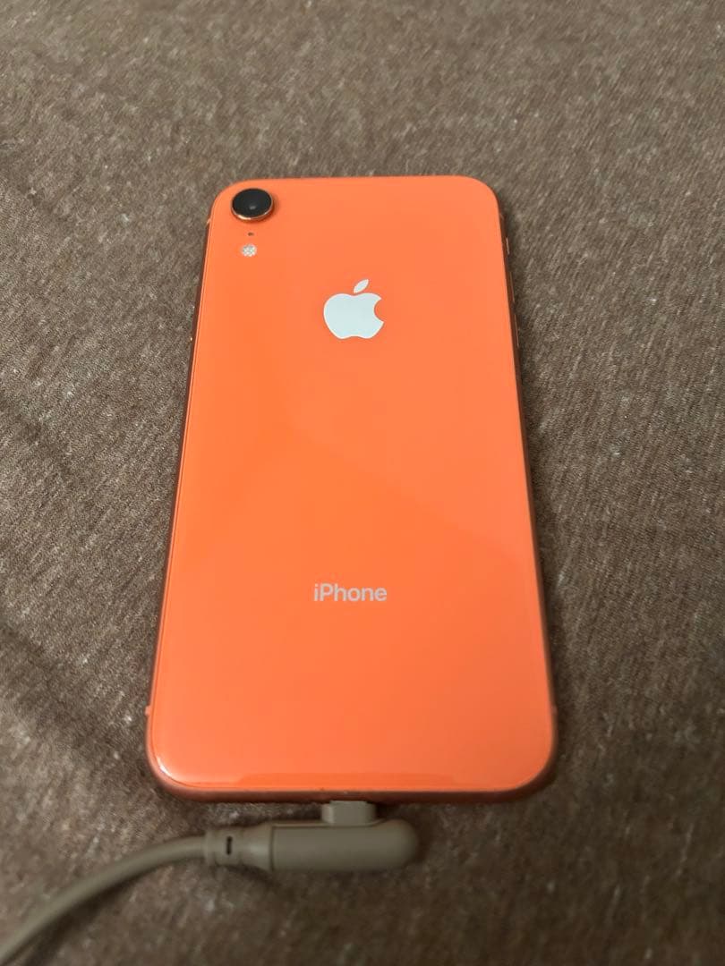 Apple iPhone XR コーラル ⚠️画面ひびあり⚠️