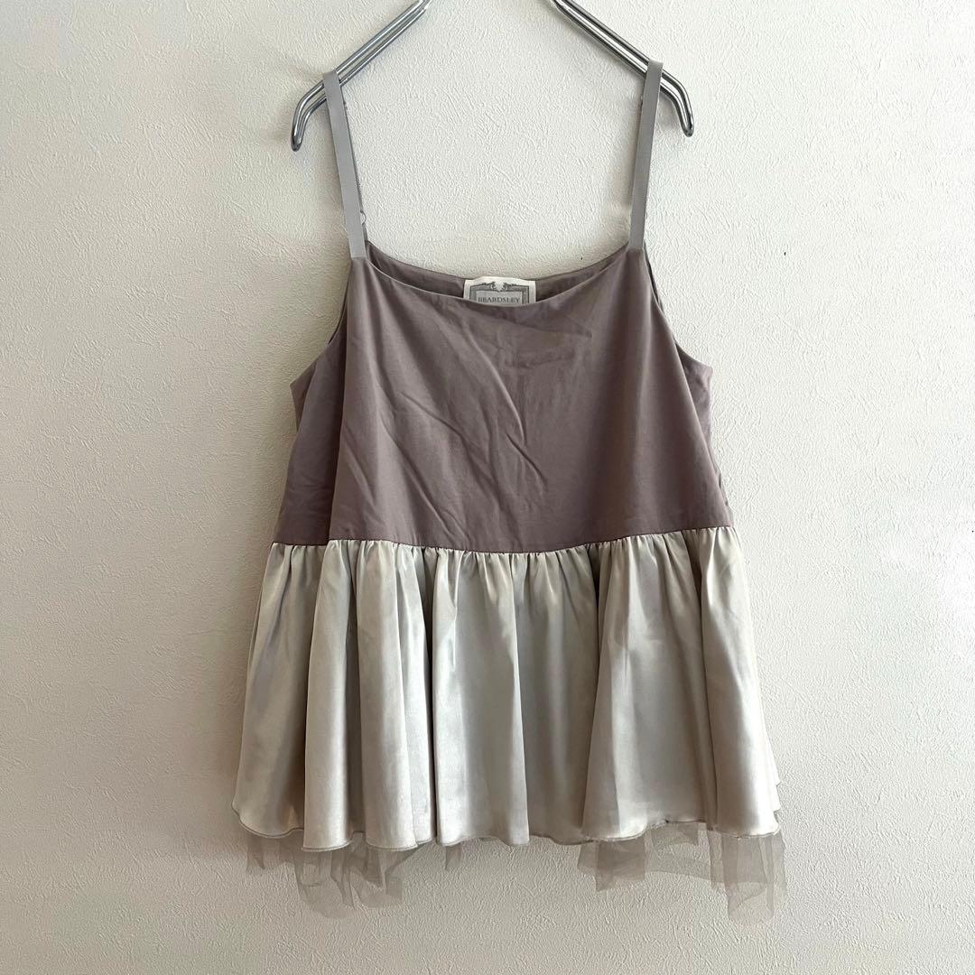 定価2.86万 ビアズリー チュチュキャミニット グレー インナー付き 近年