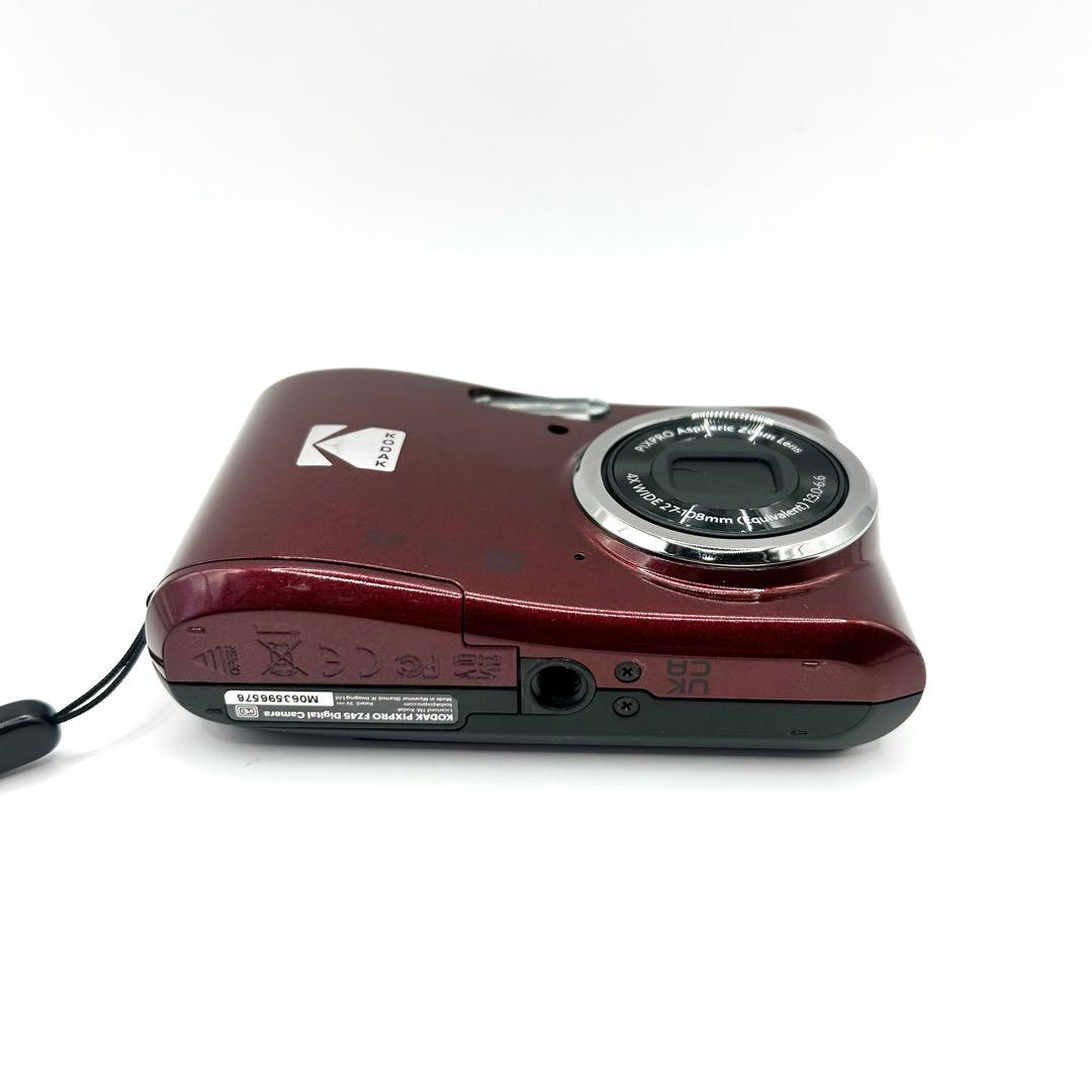 デジタルカメラKODAK PIXPRO FZ45 レッドモデル 乾電池式
