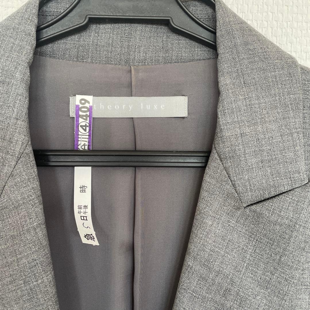 美品theory luxe セオリーリュクスEXECUTIVE グレーサイズM
