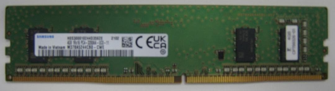 【訂正】デスクトップ用メモリ　DDR4-3200 (合計36GB)