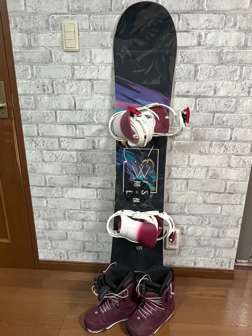 SALOMON WONDER 139cm 板ビンディングブーツバッグで4点セット