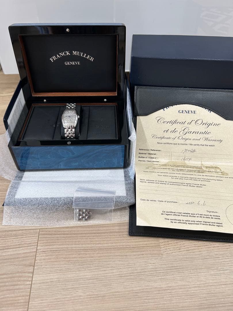 完全OH済み！中古フランクミュラートノーカーベックスグレージュ　レディース