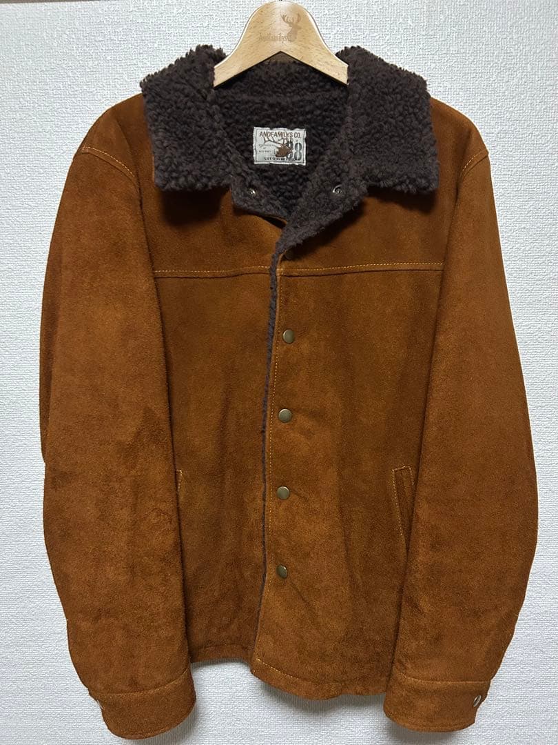 r*s様 ANDFAMILYS スウェードランチジャケット 38 サドルスエード