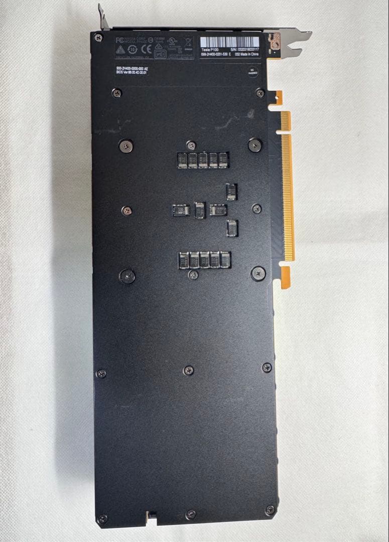 【作動保証】NVIDIA TESLA P100 16GB GPU 4枚セット