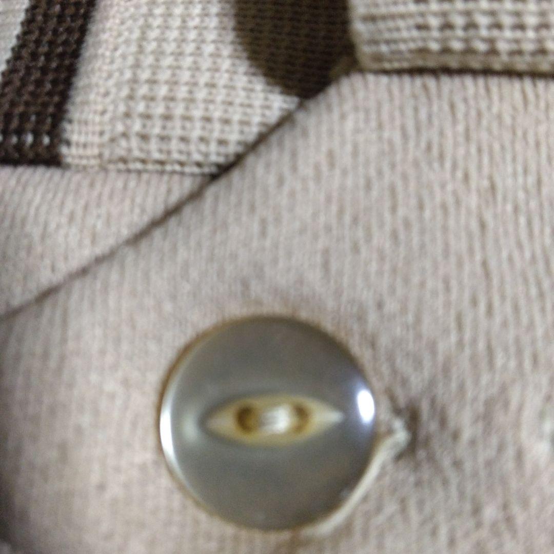 50s～ 　ロカビリー　ニットシャツ　ベージュ