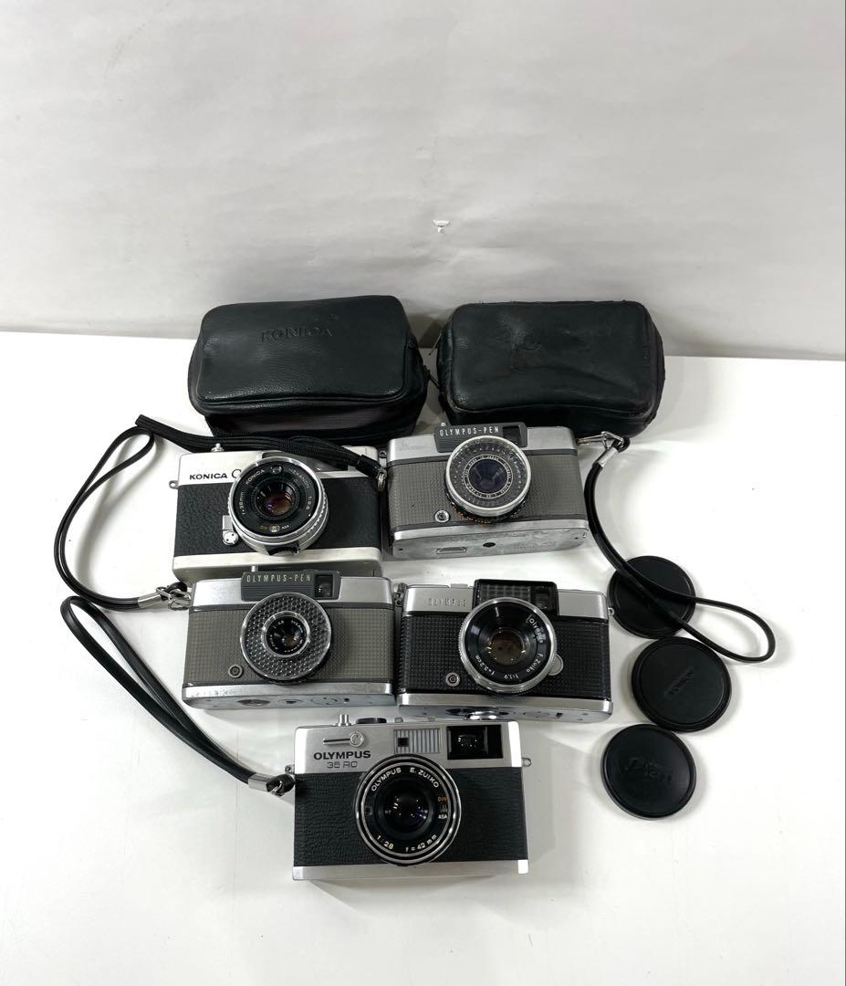 フィルムカメラ コニカC35OLYMPUSPEN-EE D 5台まとめ売 現状品