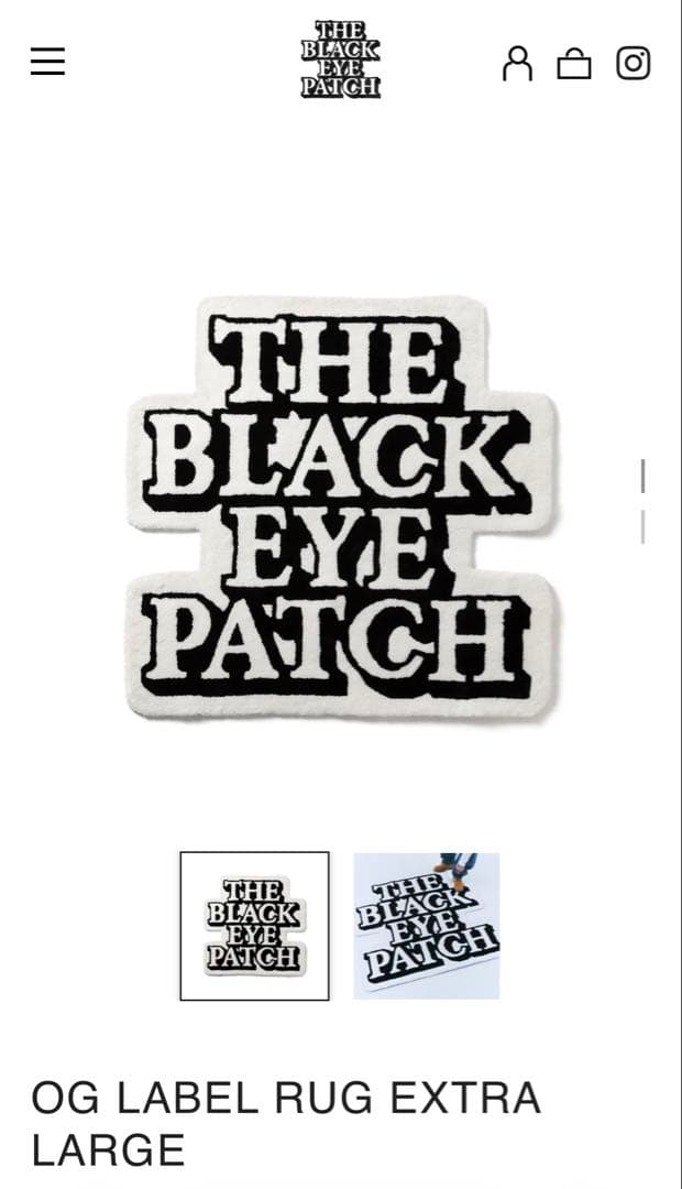 Black Eye Patch ラグ 12/13まで格安セール