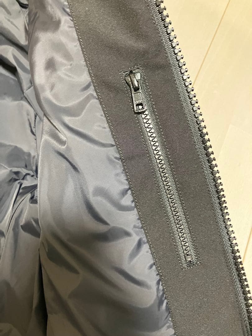 【美品】DANTONフード ブラックダウンジャケット黒サイズSレディース試着のみ