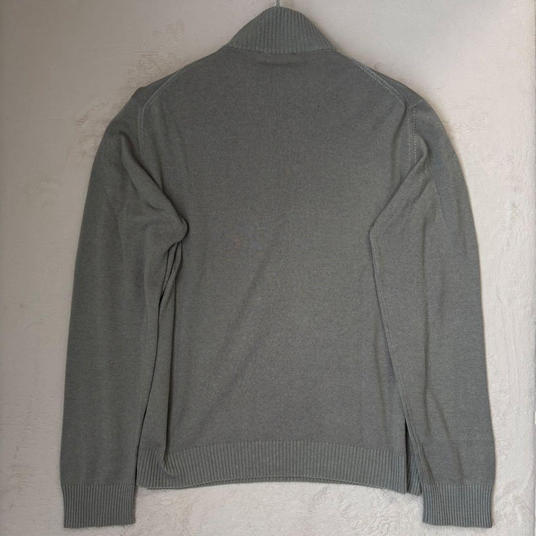 エルメネジルドゼニア シルク×カシミヤスナップボタン付きニット