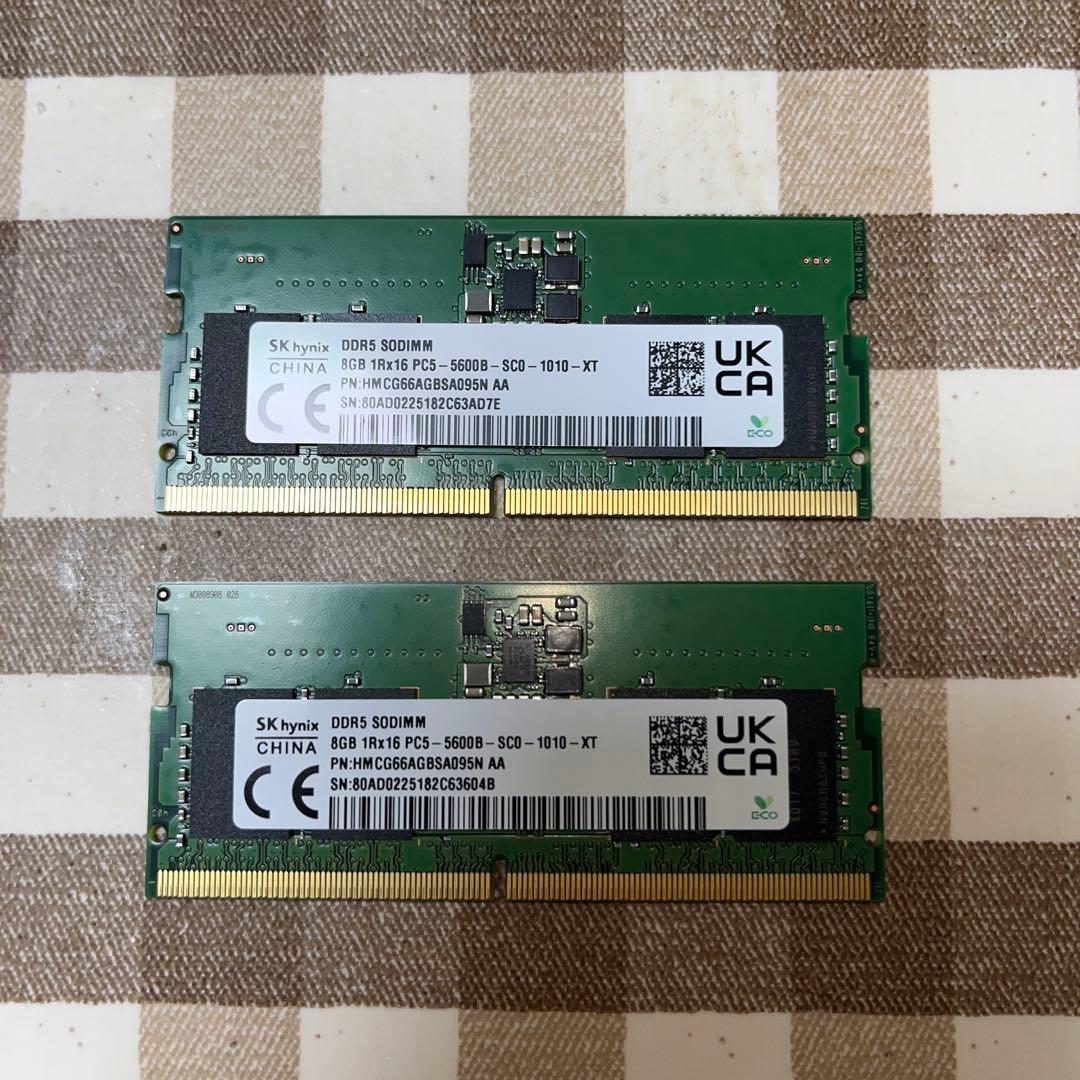 SK hynix DDR5-5600 8GB 2本