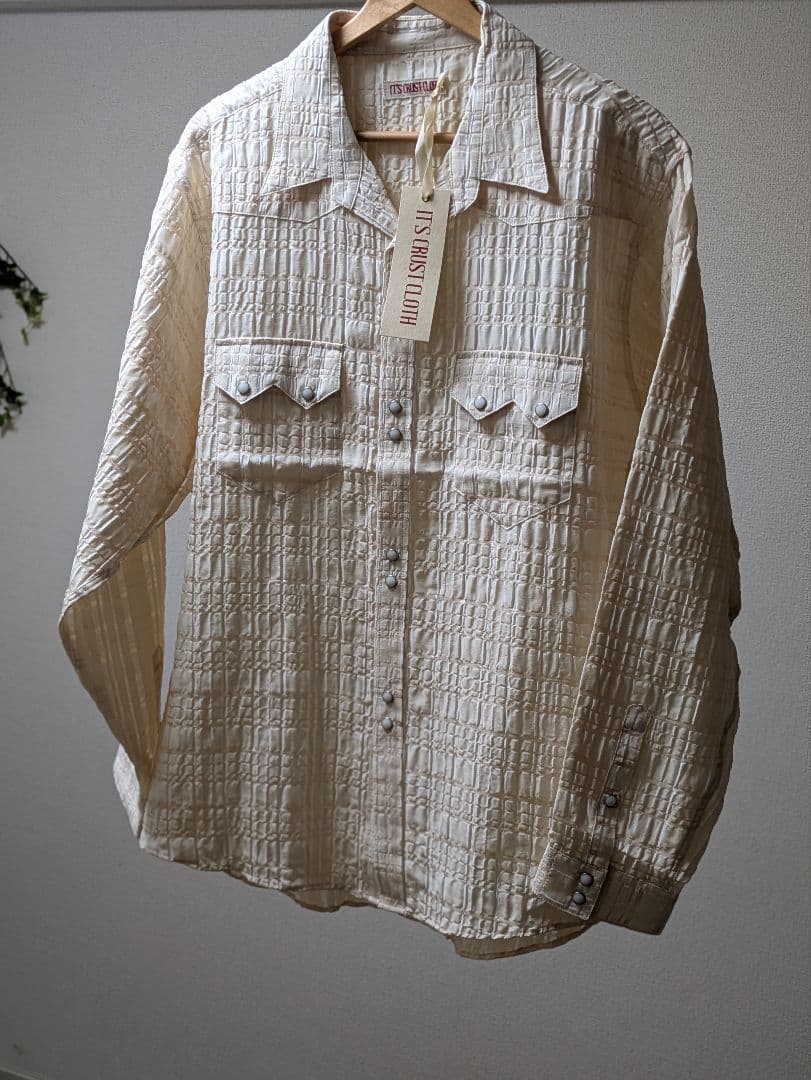 新品 定価44000円 CRUST CLOTH ウエスタンシャツ 日本製