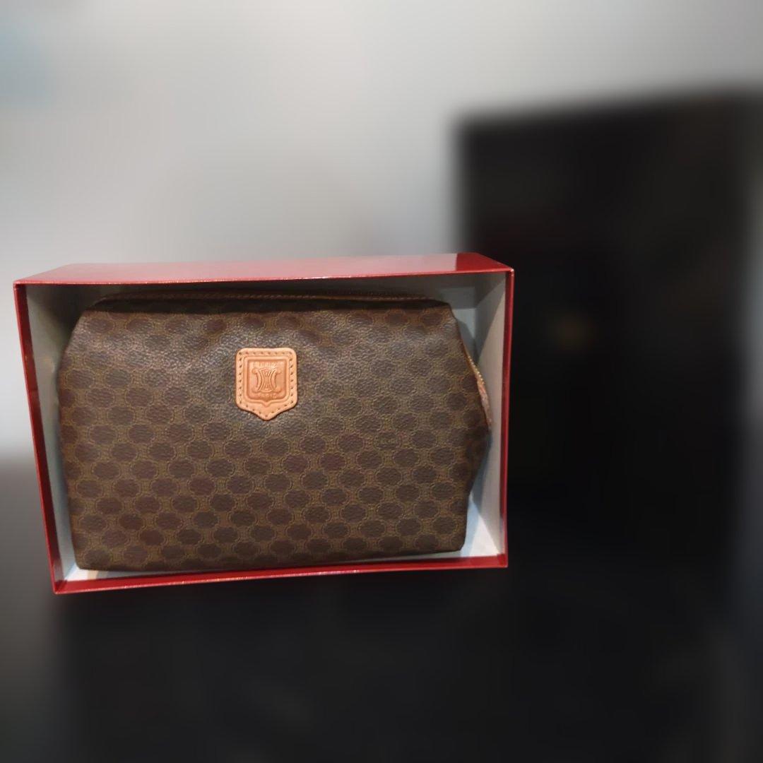 VMPD7-1214-2 CELINE ブラウンポーチ