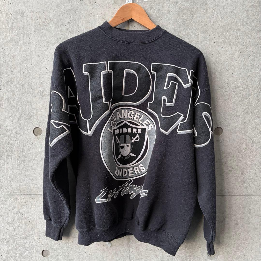 90s RAIDERS スウェット ロサンゼルス期 レイダース 袖プリ