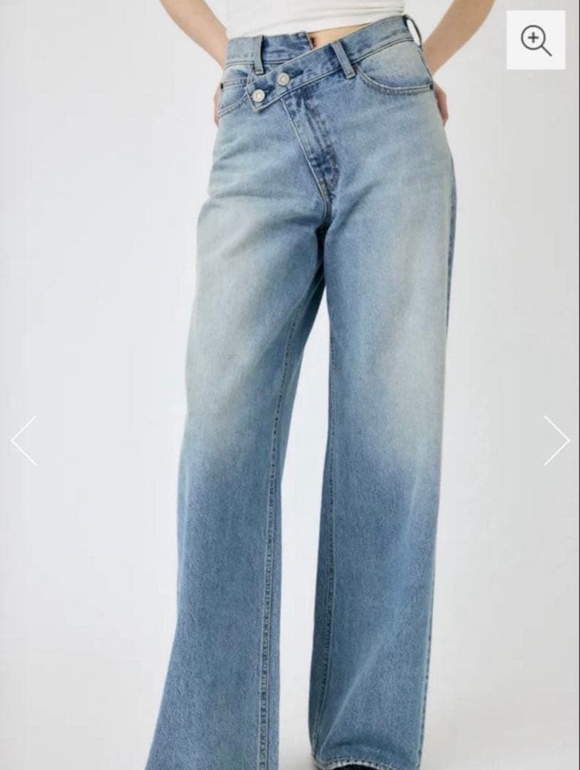 moussy CROSS WAIST クロスウエスト ワイド ストレートデニム2