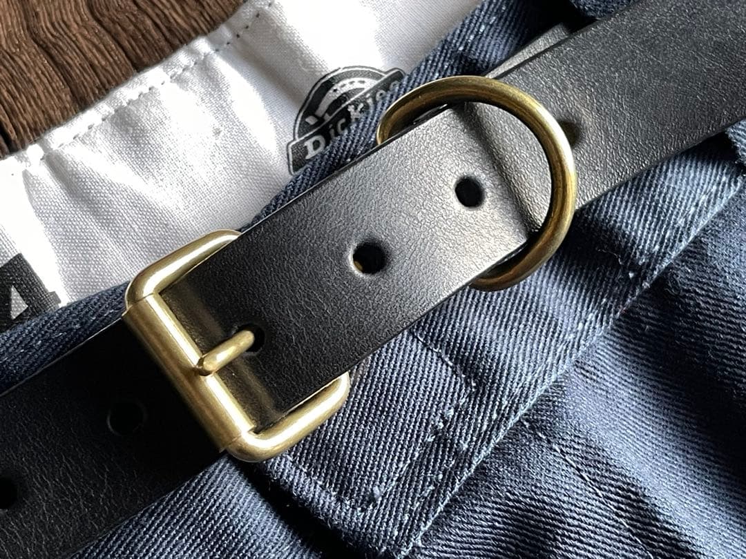 スタッズナローロングベルト　24㎜　 真鍮　フラワー　HTC CALEE