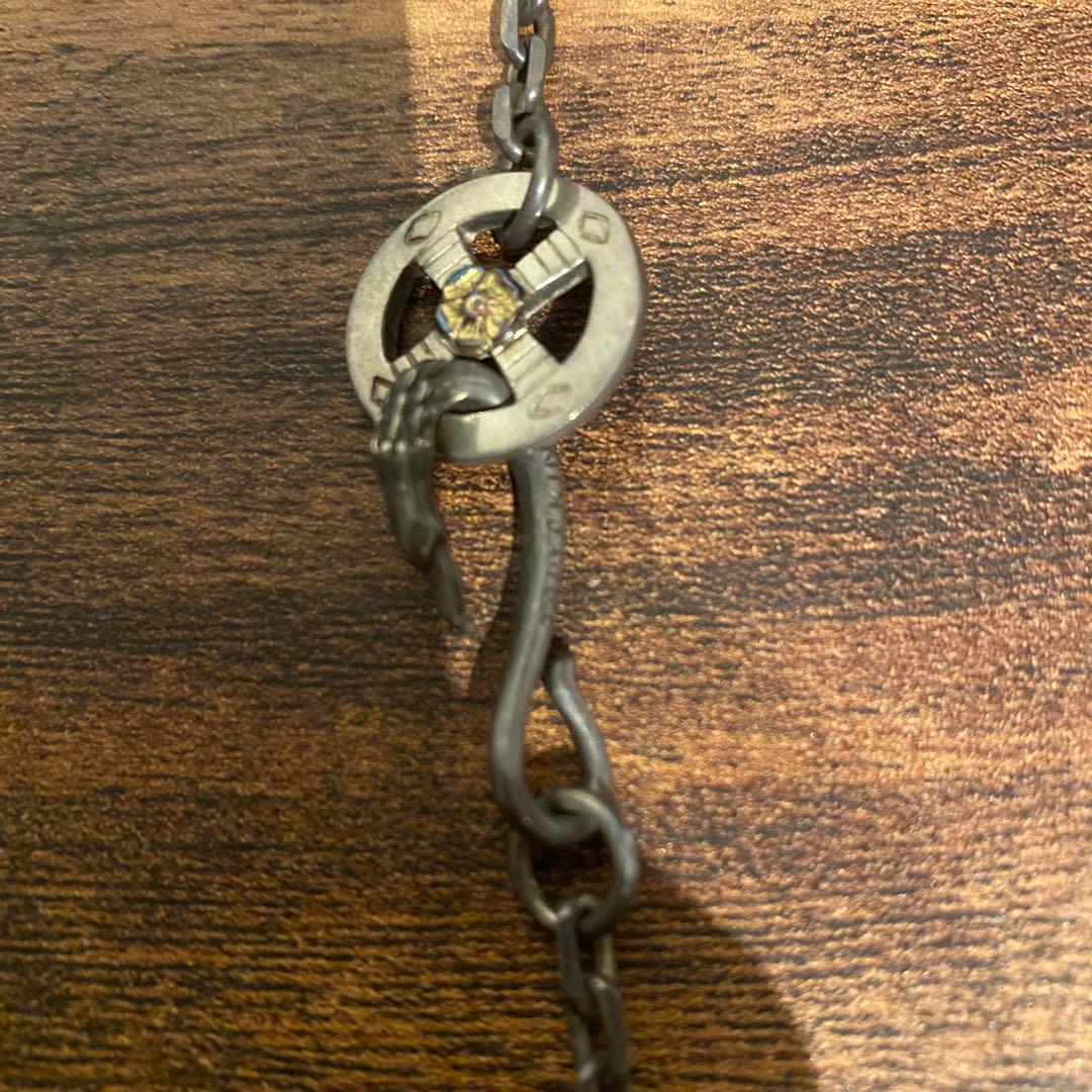 TADY&KING特大イーグル頭金イーグルフック&K18ローズ付きチェーンセット