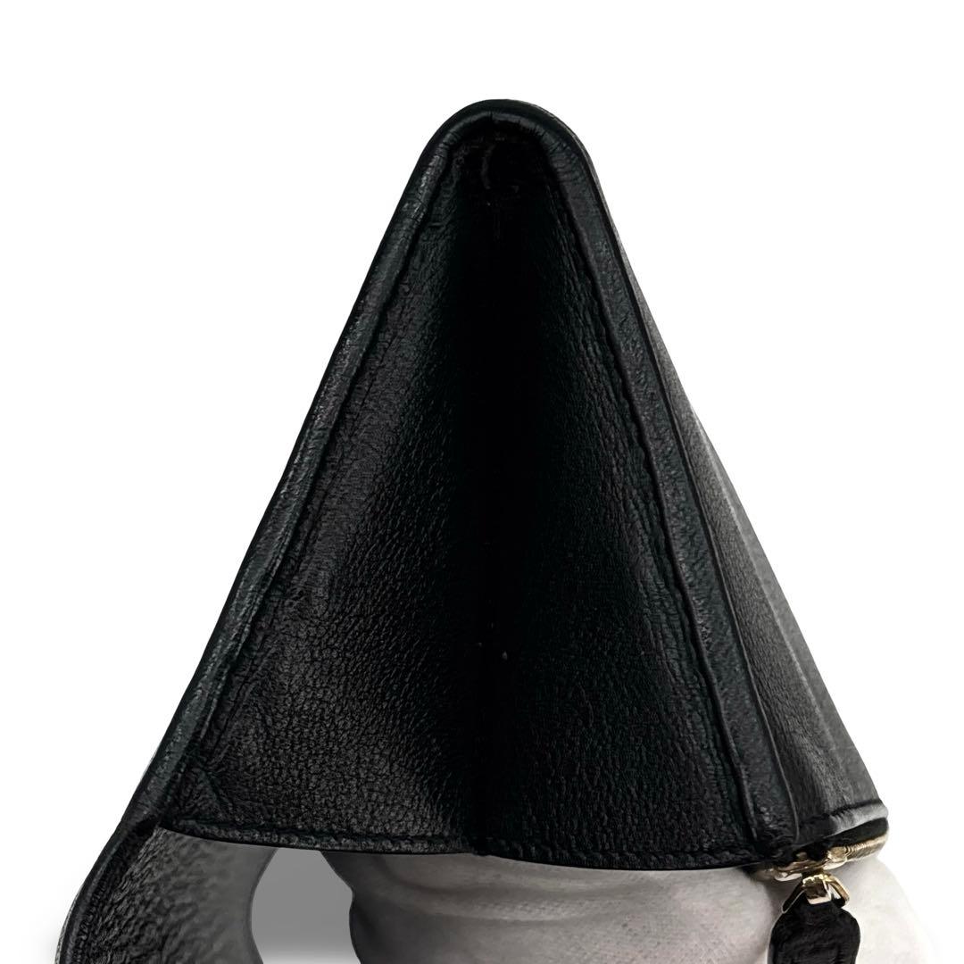 極美品】イヴサンローラン　長財布　ウォレット　ＹＳＬロゴ 　レザー　革　黒