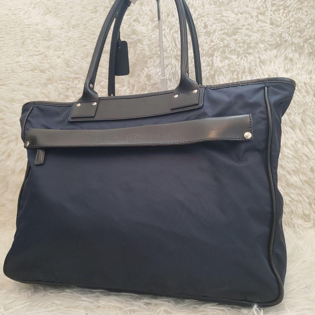 ⭐良品⭐Felisi トートバッグ 14-20DS ネイビー×ブラック メンズ