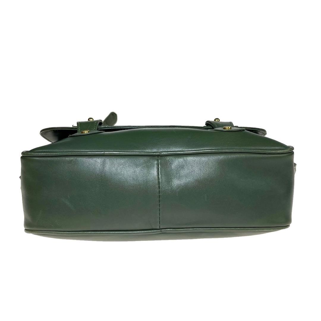 HUNTING WORLD レザー メッセンジャーバッグ オリーブ a515