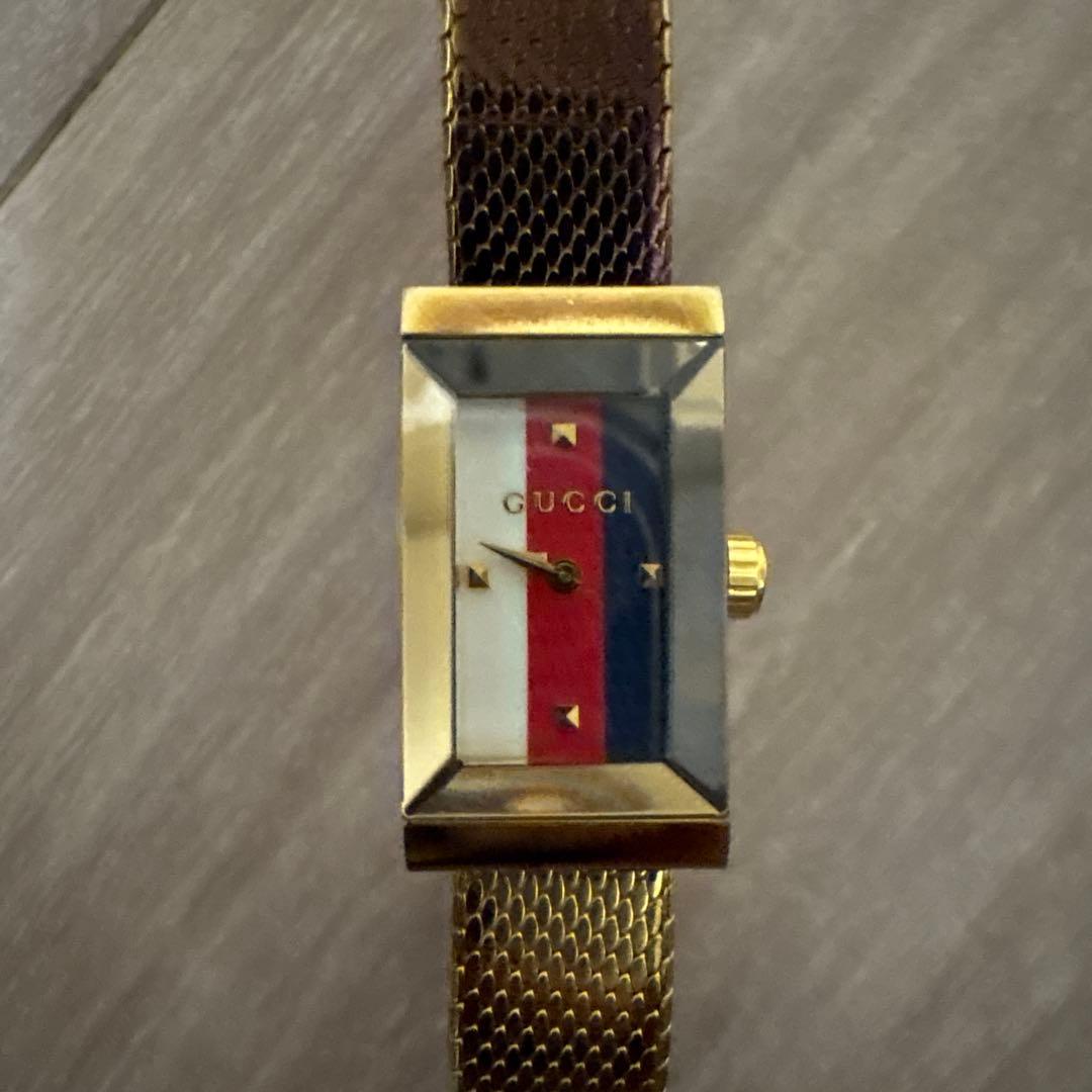 玲*）様 GUCCI グッチ 時計　ウォッチ　スクエア トリコロール