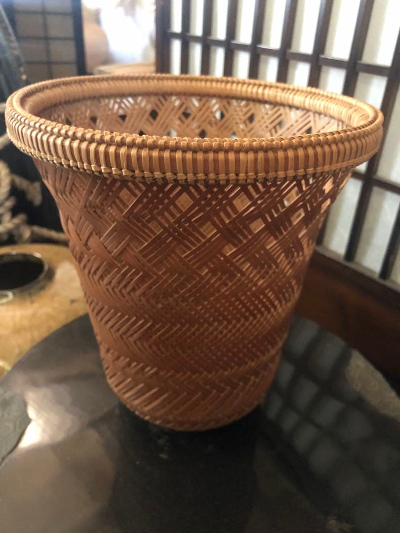 在銘　竹細工　希少　籠　竹籠　骨董