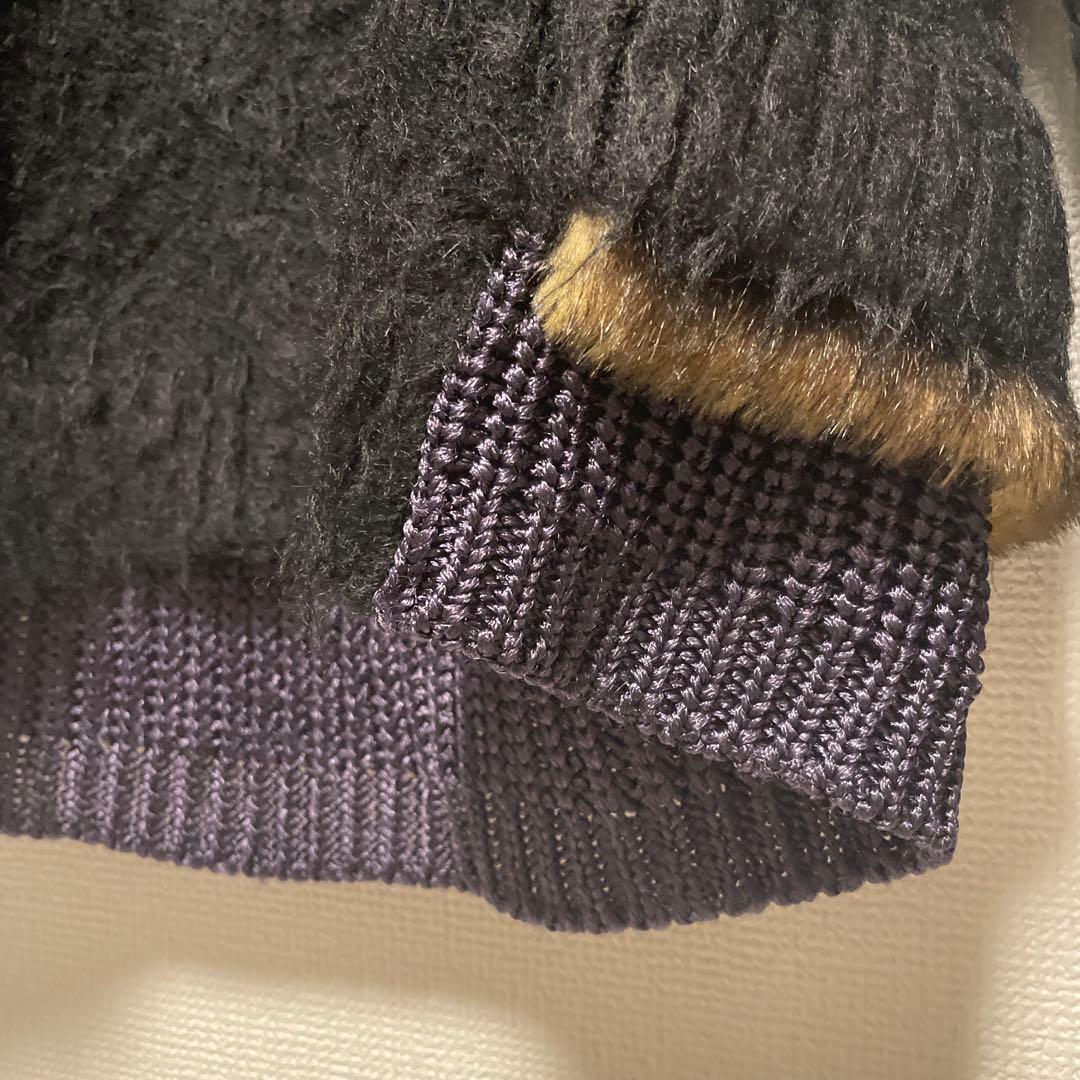 【kolor 23AW】裾ファー切り替え モヘヤ ニット サイズ3