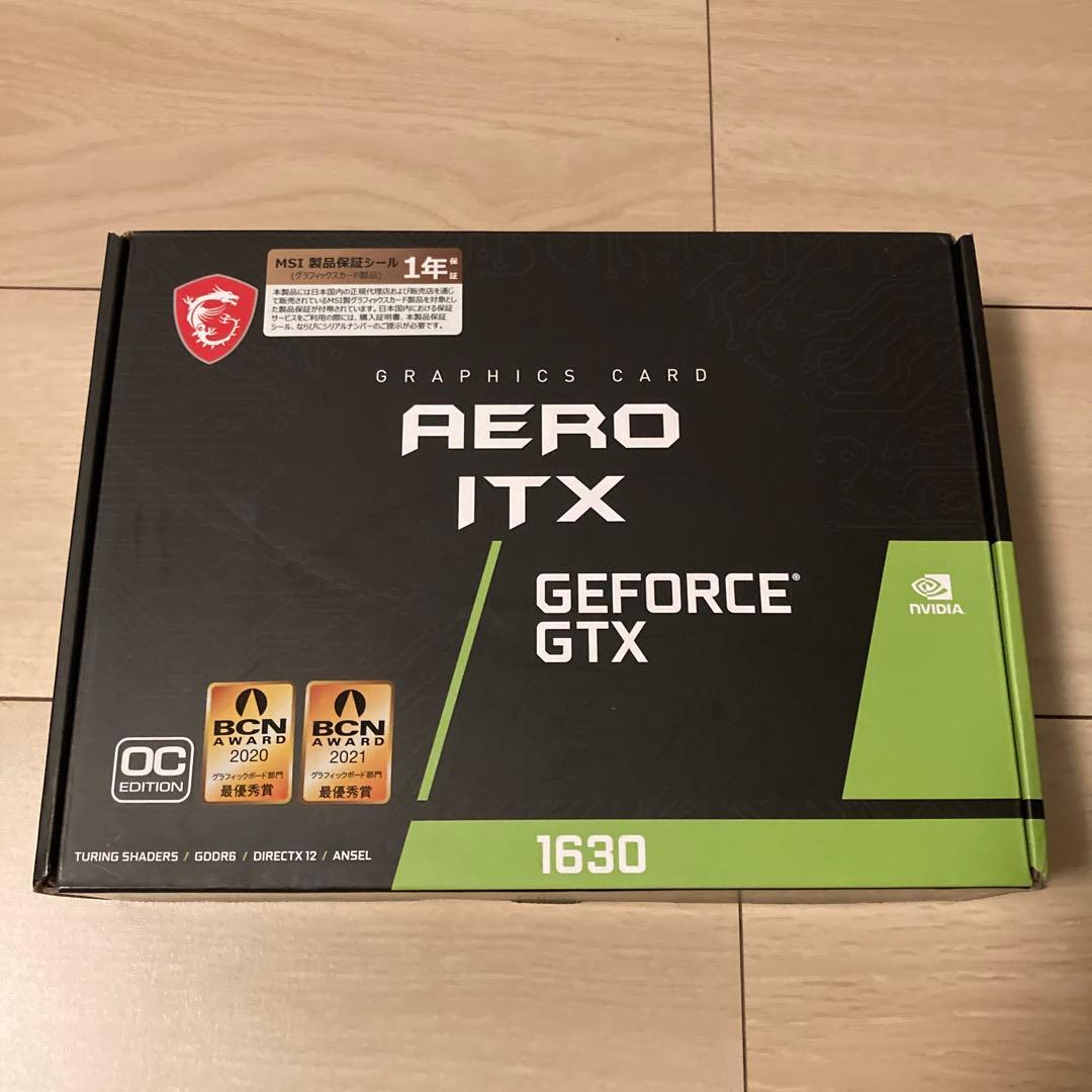 グラフィックボード・グラボ・ビデオカード MSI GeForce GTX 1630 AERO ITX 4G OC