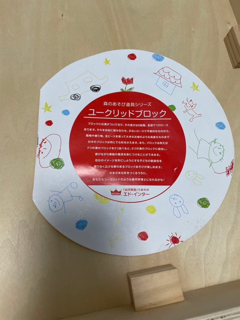 エドインター　ユークリッドブロック 知育　木製ブロック　積木