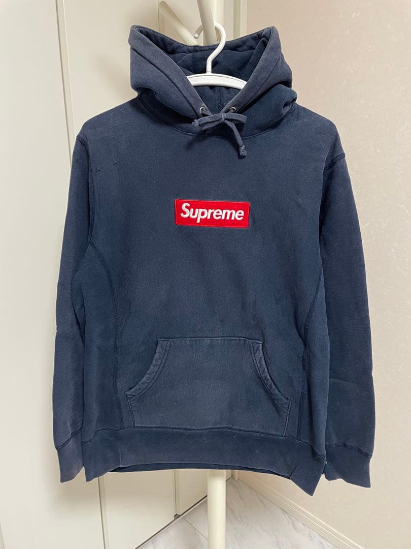 Supreme ボックスロゴパーカー　ネイビー