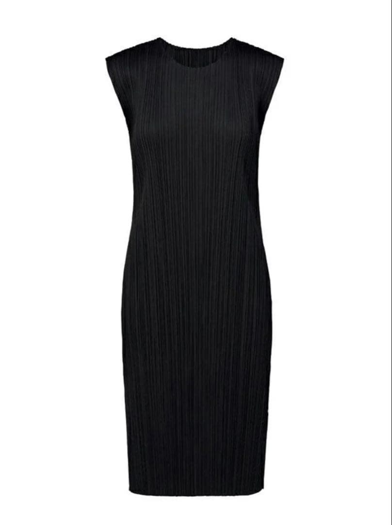 25年モデル 極美品 プリーツプリーズ BASICS ワンピース 2 ブラック