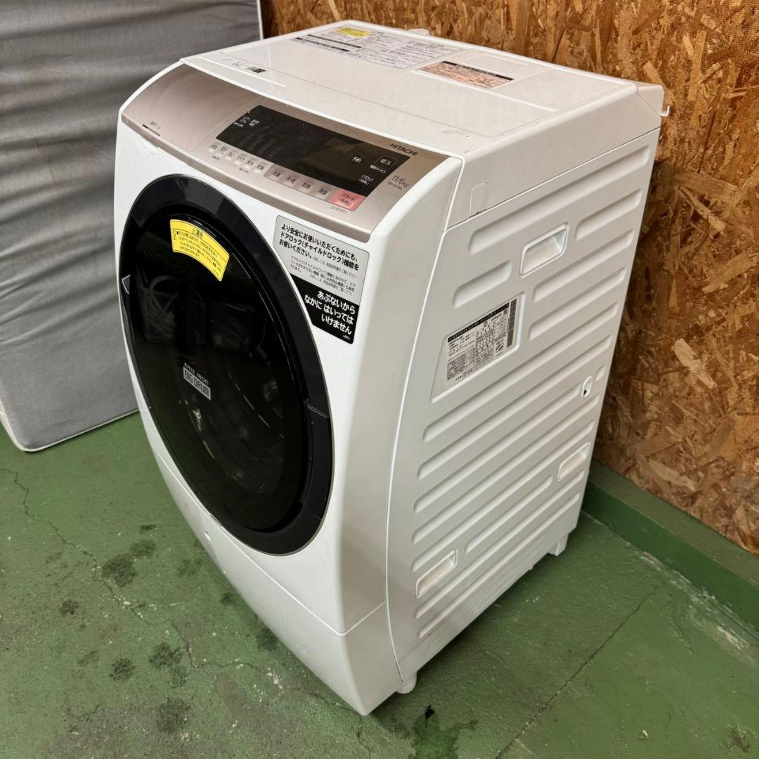 252 送料設置無料☆日立ドラム式洗濯機　11㌔乾燥機能付き