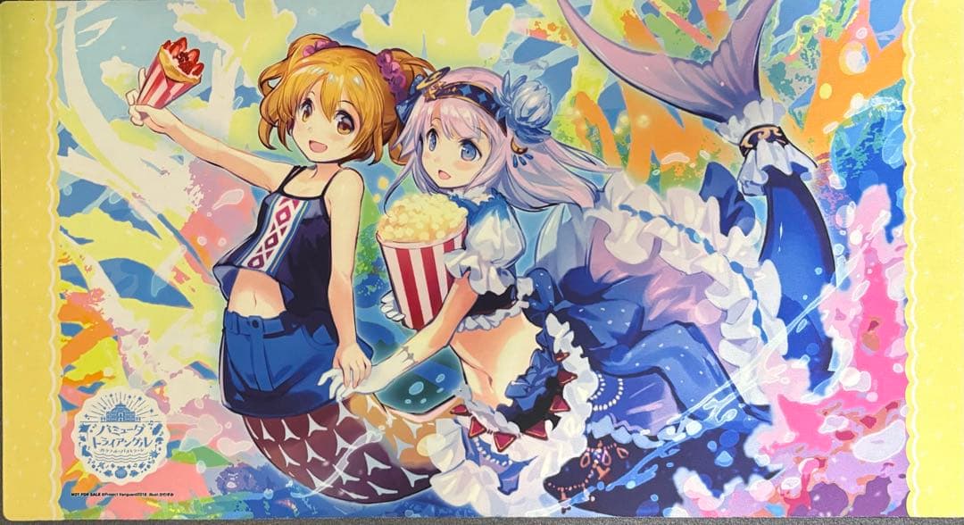 ヴァンガード エンドカードプレイマット キャロ&ティルア　バミューダ△