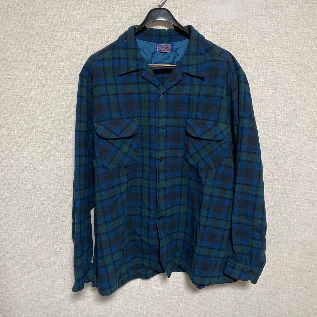 【Pendleton 】 ウールチェックシャツ XL